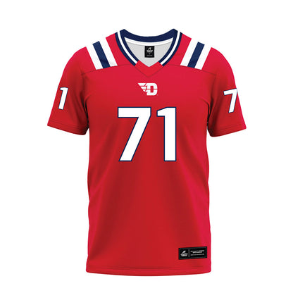 Dayton - NCAA Football : Conor Clyde - Red Premium Football Jersey