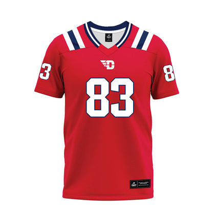 Dayton - NCAA Football : Josiah Love - Red Premium Football Jersey