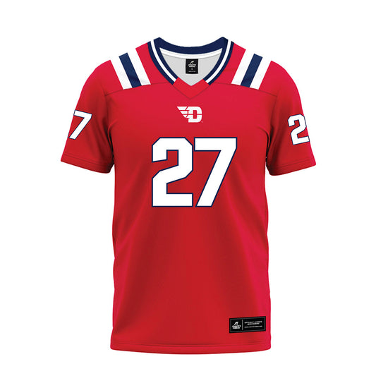 Dayton - NCAA Football : Darius Cherry - Red Premium Football Jersey-0