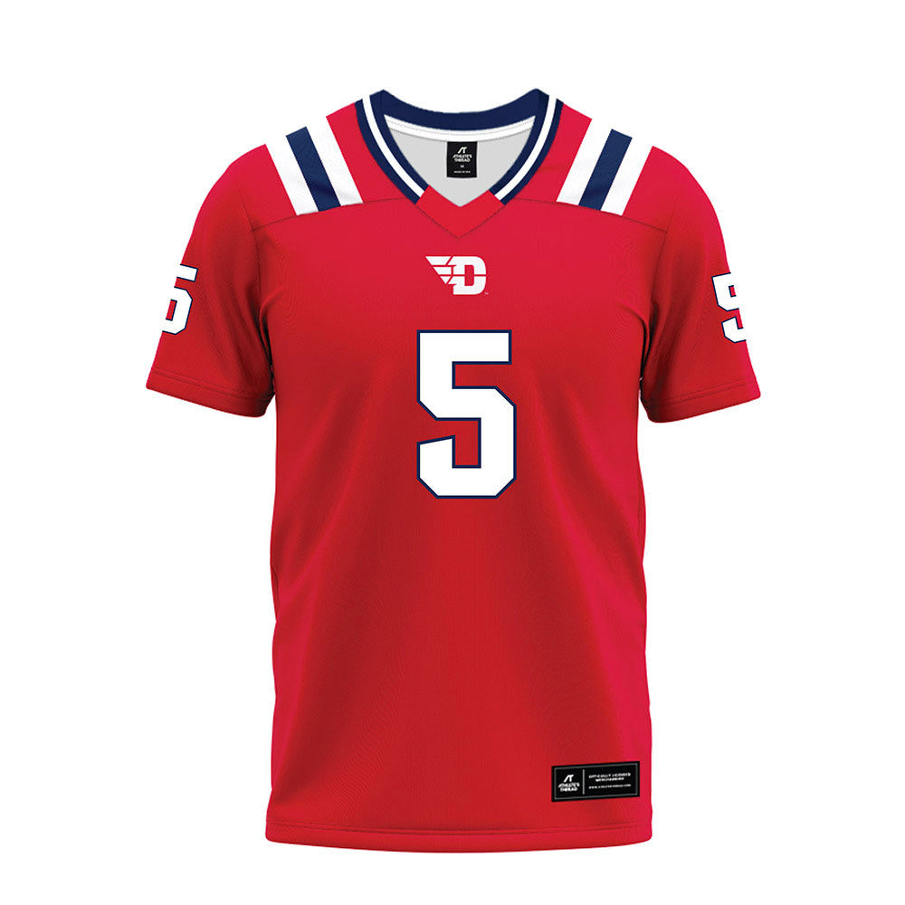 Dayton - NCAA Football : Ethan Thulin - Red Premium Football Jersey-0