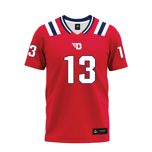 Dayton - NCAA Football : Pat McLaughlin - Red Premium Football Jersey-0