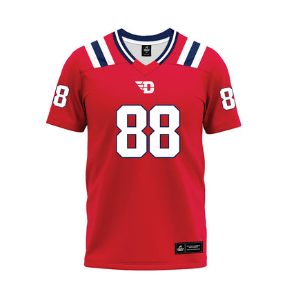 Dayton - NCAA Football : Noah Dudik - Red Premium Football Jersey