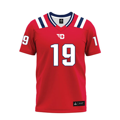 Dayton - NCAA Football : Jake Coleman - Red Premium Football Jersey