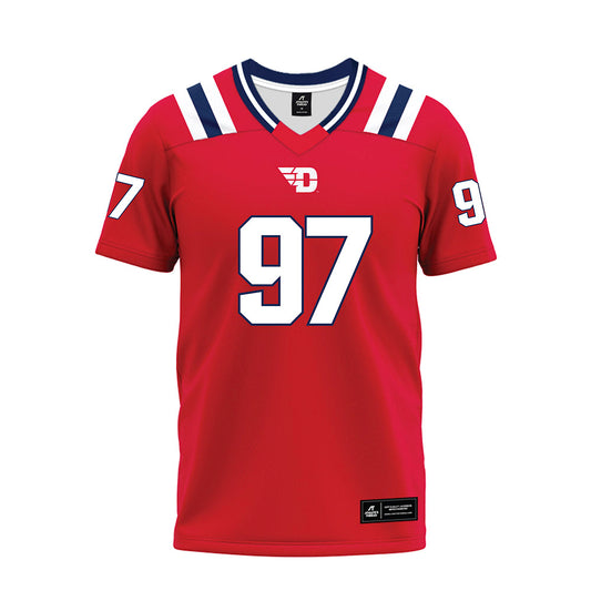 Dayton - NCAA Football : Collin Ansel - Red Premium Football Jersey