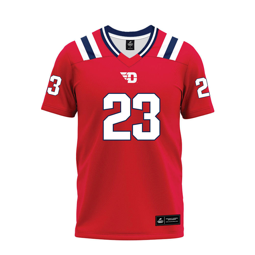 Dayton - NCAA Football : Ethan Thulin - Red Premium Football Jersey