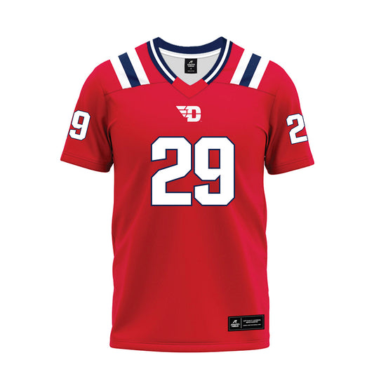 Dayton - NCAA Football : Trevor Henkle - Red Premium Football Jersey-0