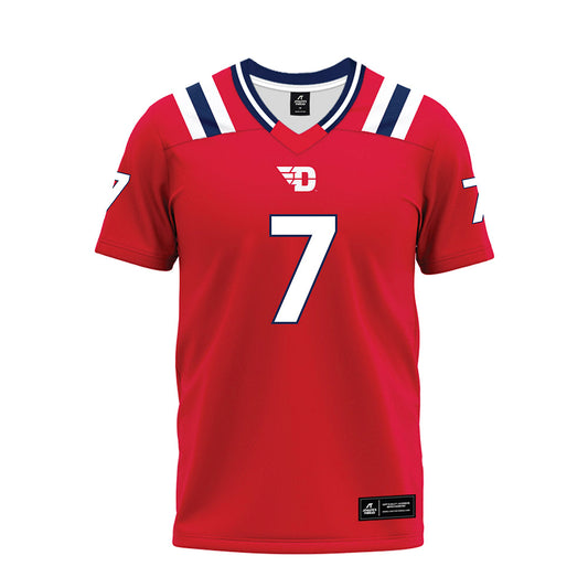 Dayton - NCAA Football : Donovan Weatherly - Red Premium Football Jersey