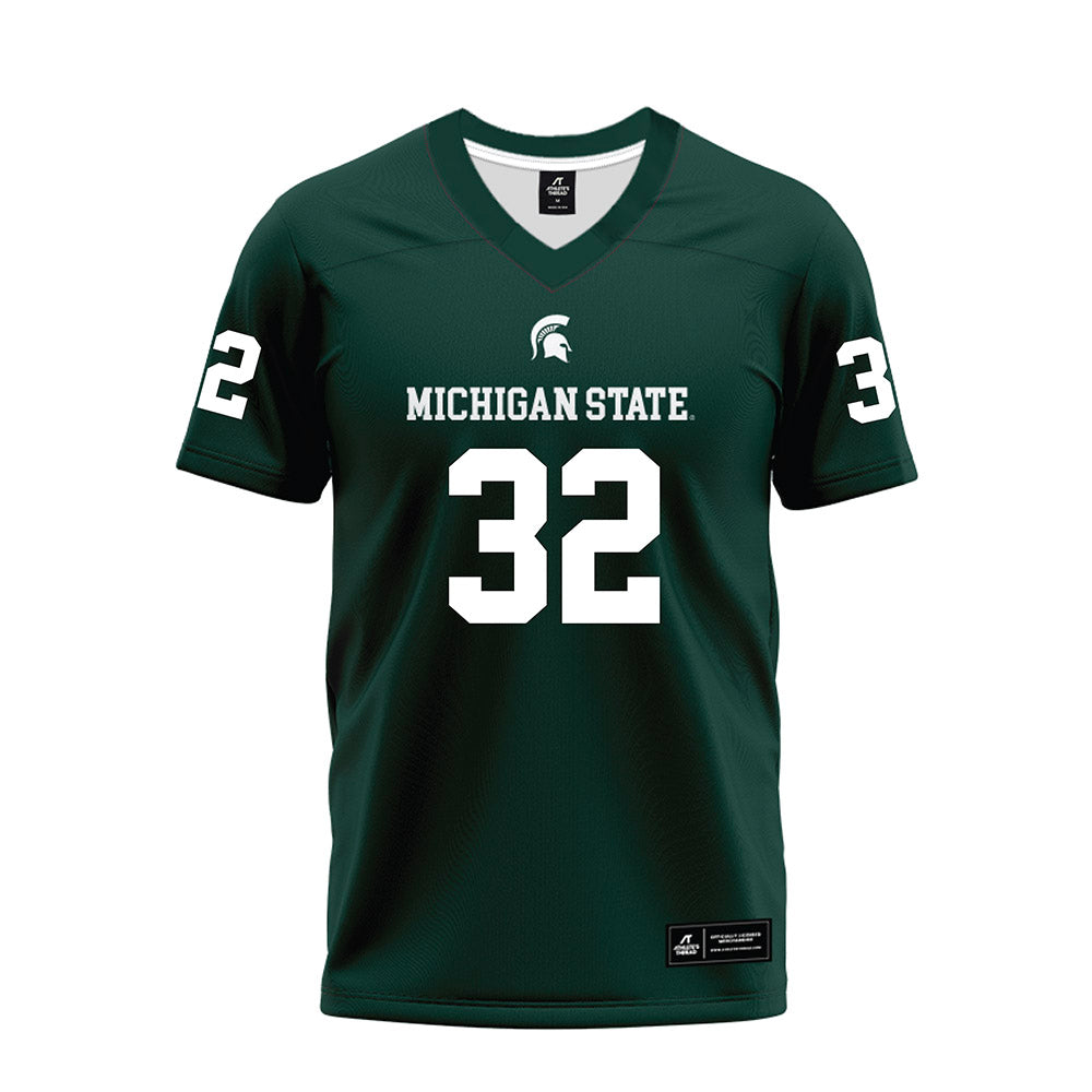 Michigan State - NCAA Football : Evan Young - Premium Football Jersey-0