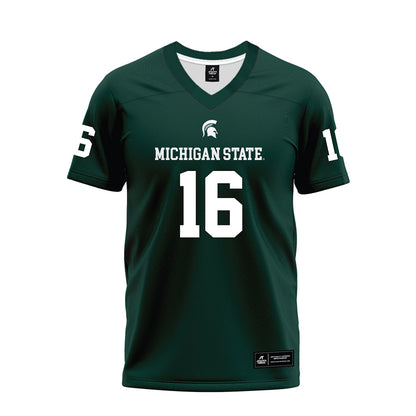 Michigan State - NCAA Football : Ryland Jessee - Premium Football Jersey-0
