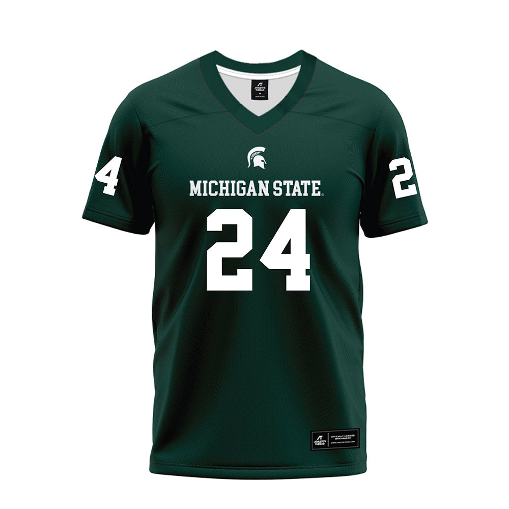 Michigan State - NCAA Football : Wilfred Pinnace - Premium Football Jersey-0