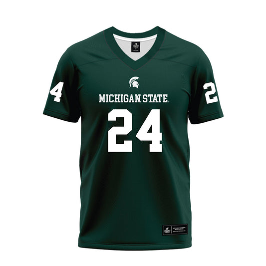 Michigan State - NCAA Football : Wilfred Pinnace - Premium Football Jersey-0