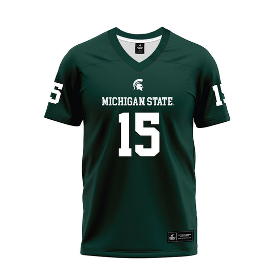 Michigan State - NCAA Football : Caleb Gash - Premium Football Jersey-0