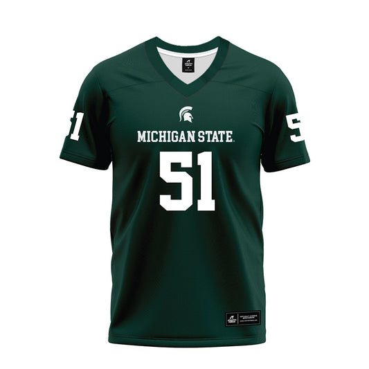 Michigan State - NCAA Football : Matthew Gulbin - Premium Football Jersey-0