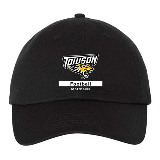 Towson - NCAA Football : Devin Matthews - Dad Hat-0