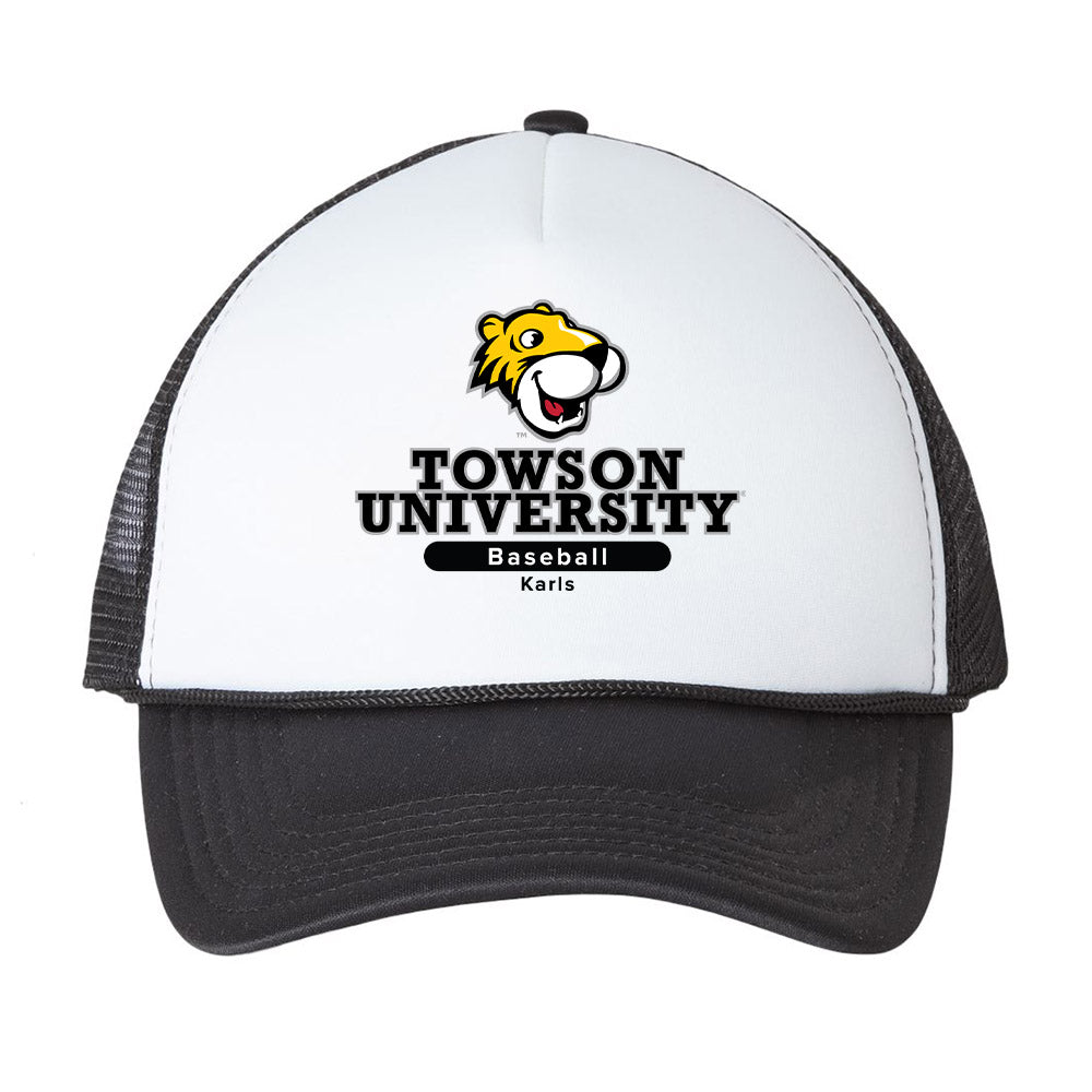 Towson - NCAA Baseball : Nicholas Karls - Trucker Hat