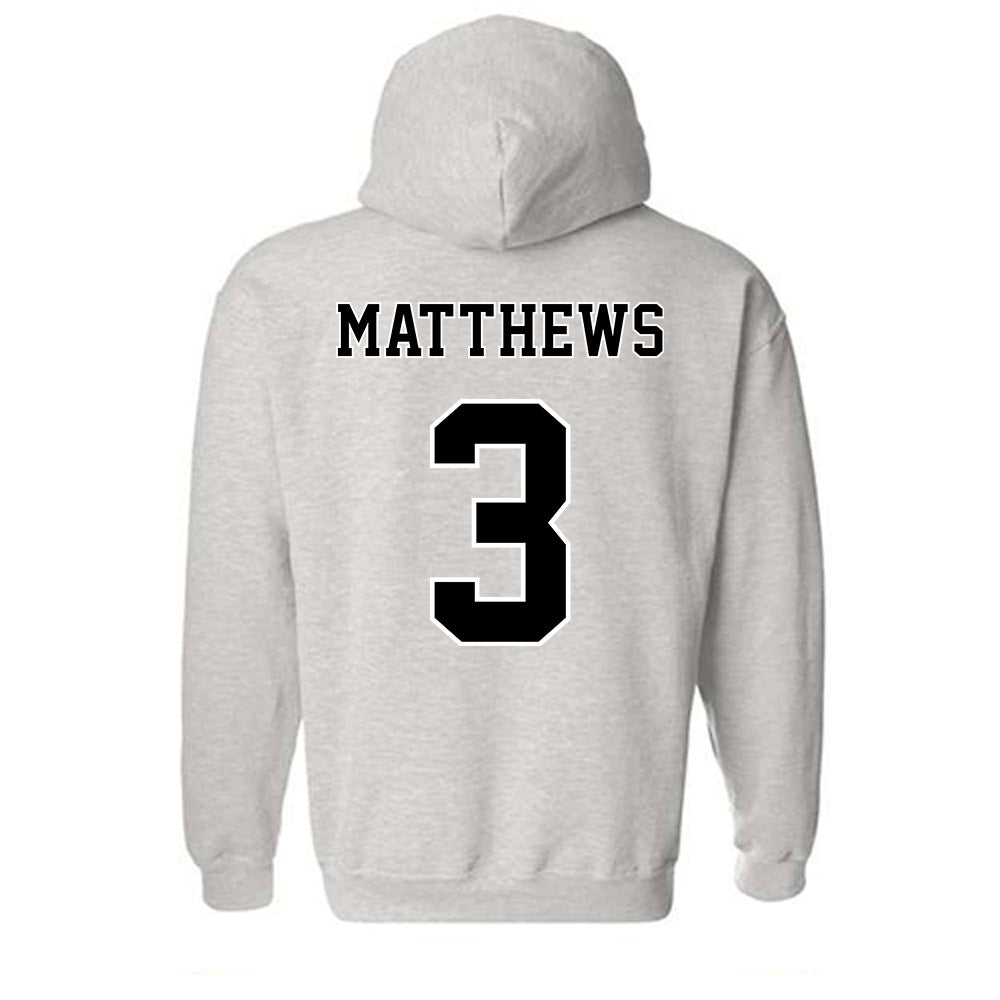 Towson - NCAA Football : Devin Matthews - Classic Fashion Shersey Hooded Sweatshirt-1