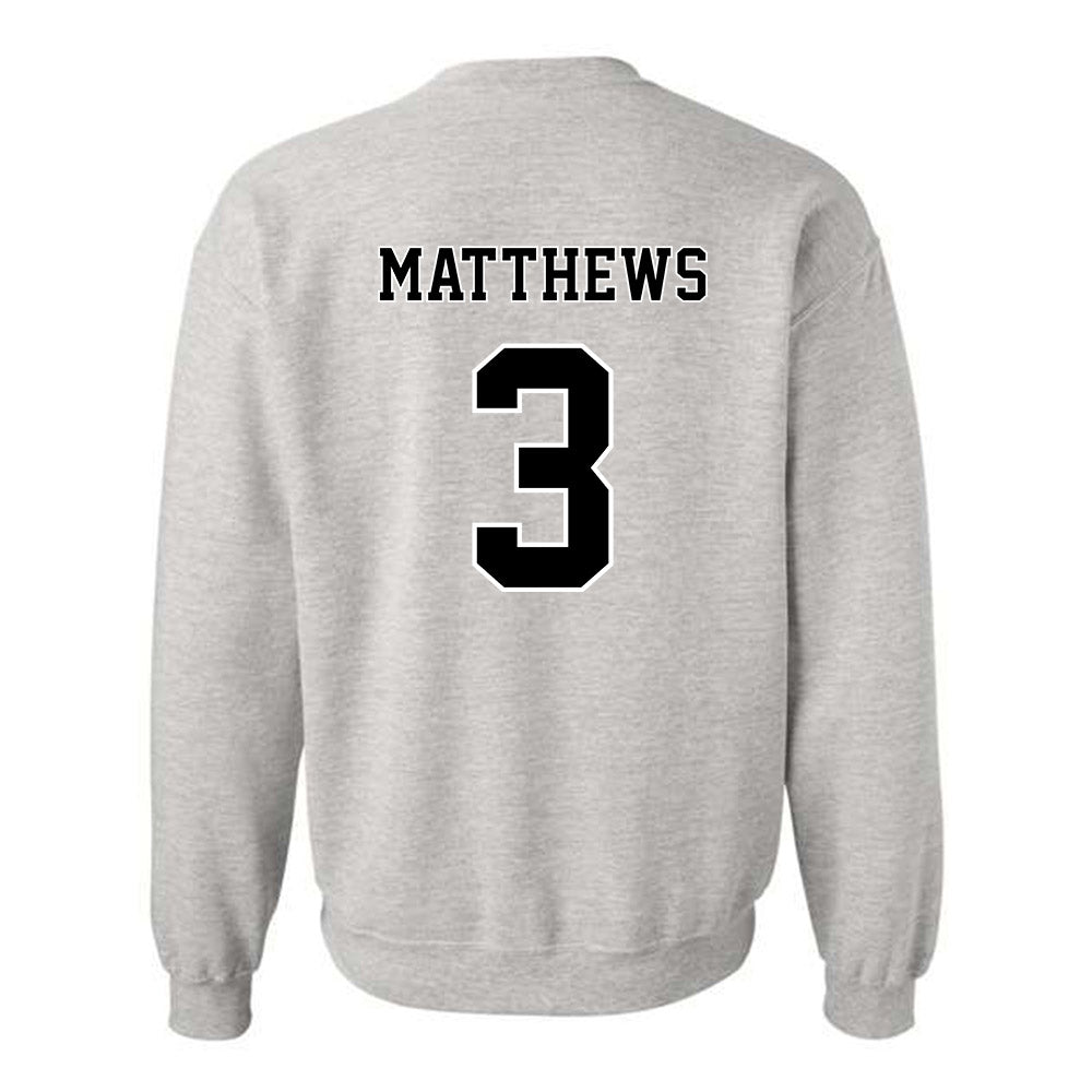 Towson - NCAA Football : Devin Matthews - Classic Fashion Shersey Crewneck Sweatshirt-1