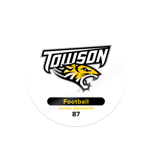 Towson - NCAA Football : Jordan Stallworth - Sticker-0