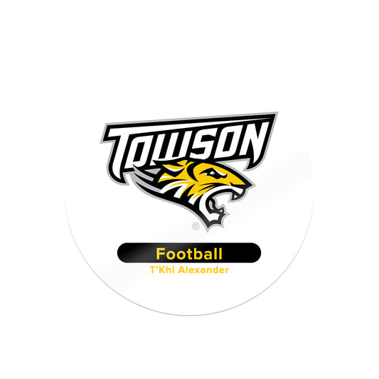 Towson - NCAA Football : T'Khi Alexander - Sticker-0