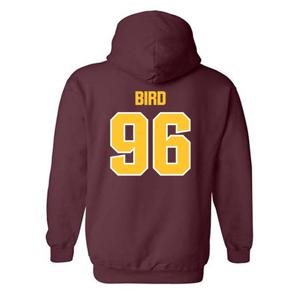Central Michigan - NCAA Football : Quavion Bird - Classic Shersey Hooded Sweatshirt-1