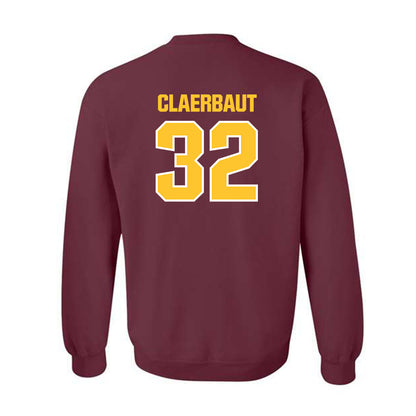 Central Michigan - NCAA Men's Basketball : Nathan Claerbaut - Classic Shersey Crewneck Sweatshirt-1