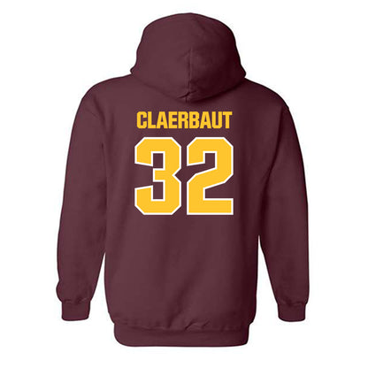 Central Michigan - NCAA Men's Basketball : Nathan Claerbaut - Classic Shersey Hooded Sweatshirt-1