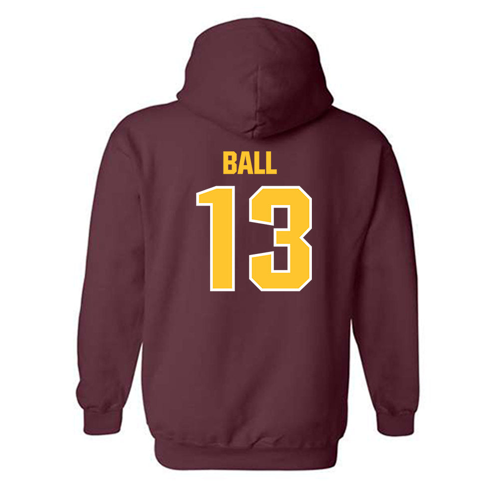 Central Michigan - NCAA Baseball : Nathan Ball - Classic Shersey Hooded Sweatshirt