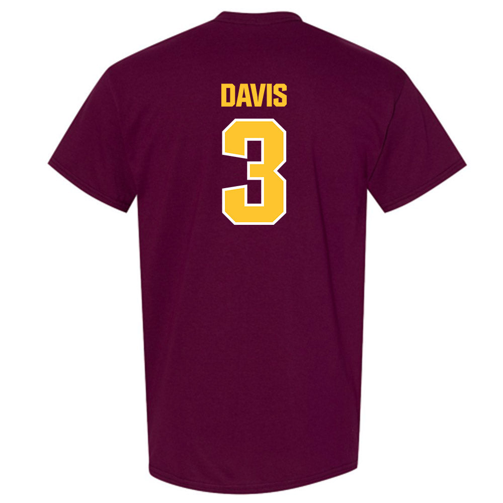 Central Michigan - NCAA Football : Tyson Davis - Classic Shersey T-Shirt-1