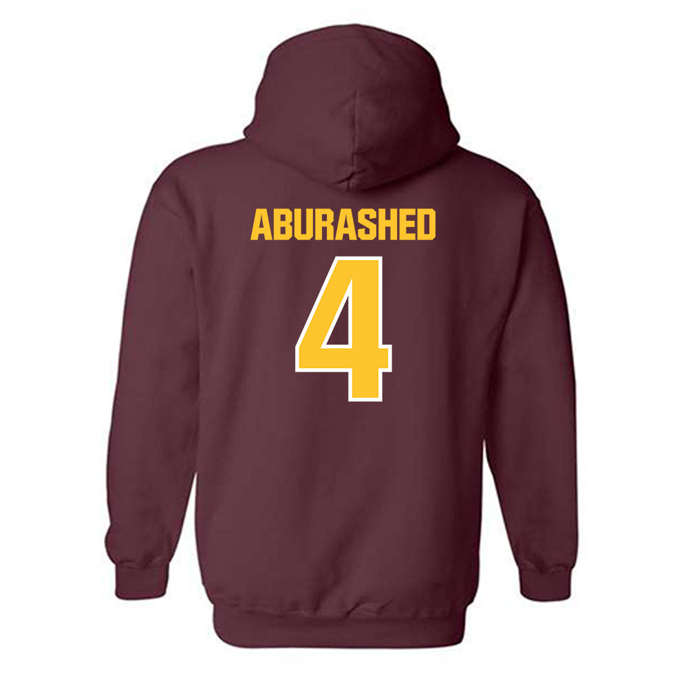 Central Michigan - NCAA Men's Basketball : Kareem Aburashed - Classic Shersey Hooded Sweatshirt-1