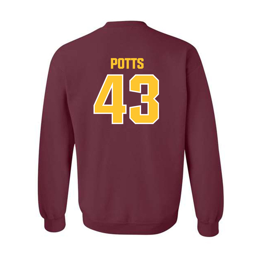 Central Michigan - NCAA Baseball : Tyson Potts - Classic Shersey Crewneck Sweatshirt-1