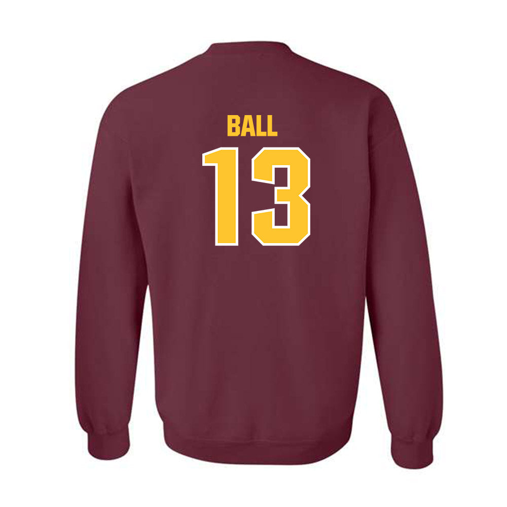 Central Michigan - NCAA Baseball : Nathan Ball - Classic Shersey Crewneck Sweatshirt