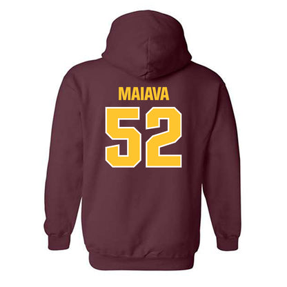 Central Michigan - NCAA Football : Dom Maiava - Classic Shersey Hooded Sweatshirt-1