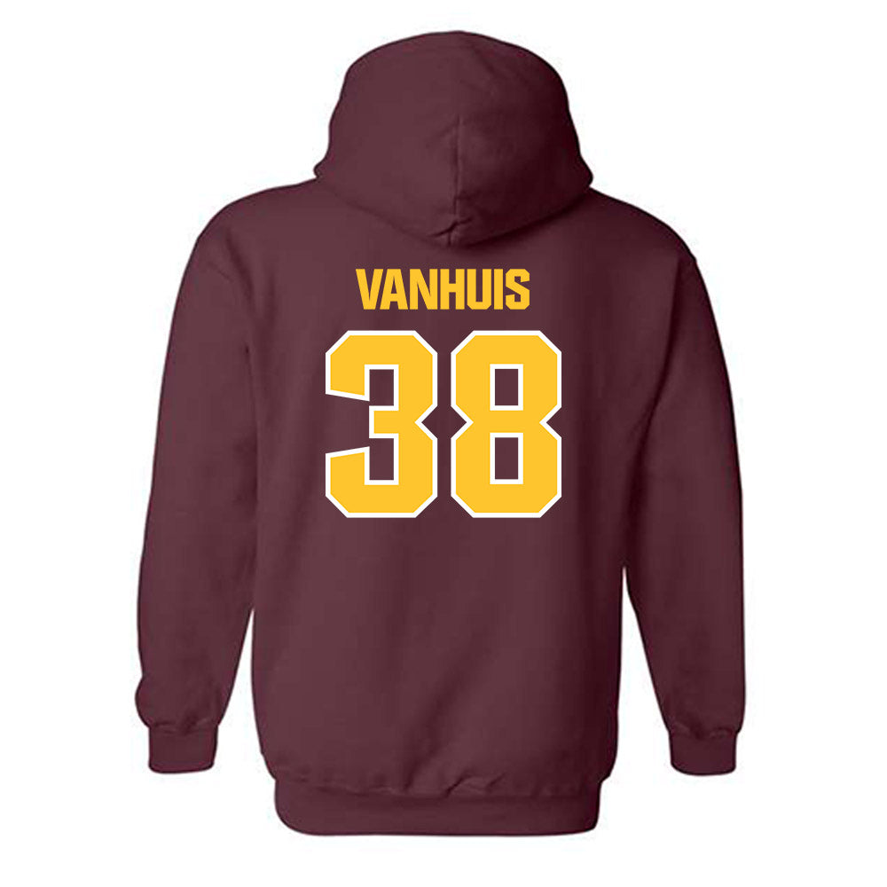 Central Michigan - NCAA Football : Caden VanHuis - Classic Shersey Hooded Sweatshirt-1