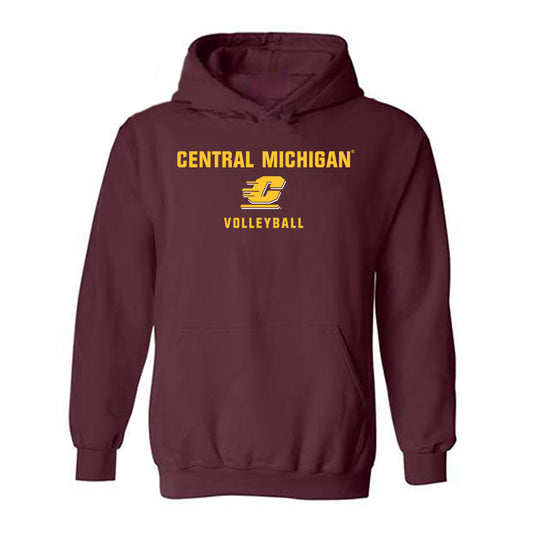 Central Michigan - NCAA Women's Volleyball : Taylor Cripe - Classic Shersey Hooded Sweatshirt-0