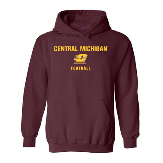 Central Michigan - NCAA Football : Caden VanHuis - Classic Shersey Hooded Sweatshirt-0