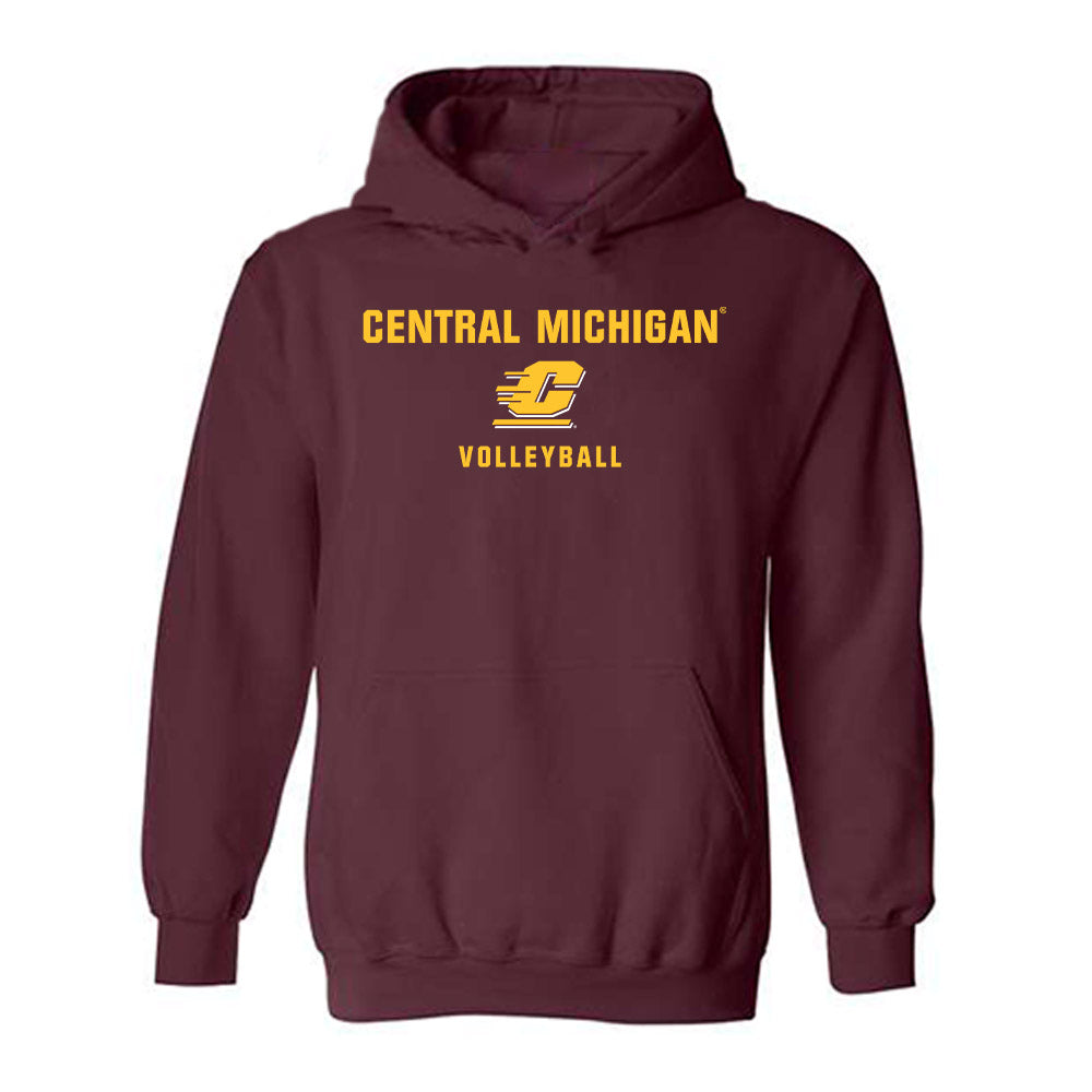 Central Michigan - NCAA Women's Volleyball : Molly Beatty - Classic Shersey Hooded Sweatshirt-0