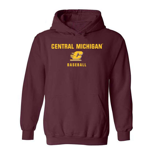 Central Michigan - NCAA Baseball : Nathan Ball - Classic Shersey Hooded Sweatshirt