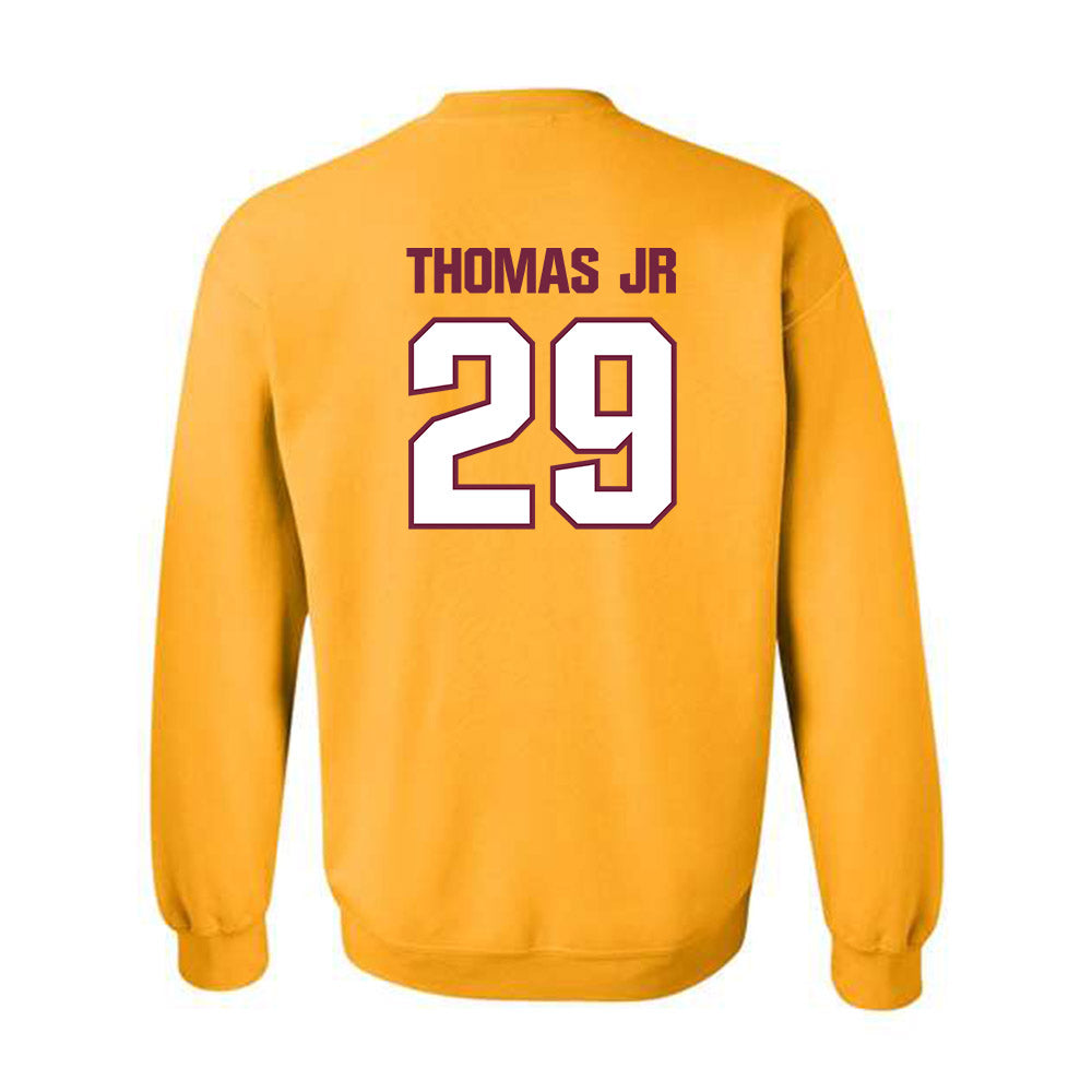 Central Michigan - NCAA Football : Andre Thomas Jr - Classic Shersey Crewneck Sweatshirt-1