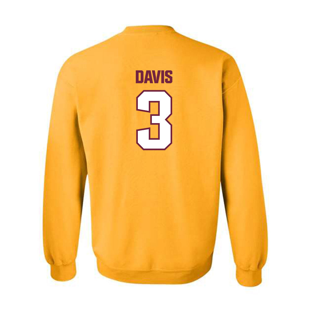 Central Michigan - NCAA Football : Tyson Davis - Classic Shersey Crewneck Sweatshirt-1