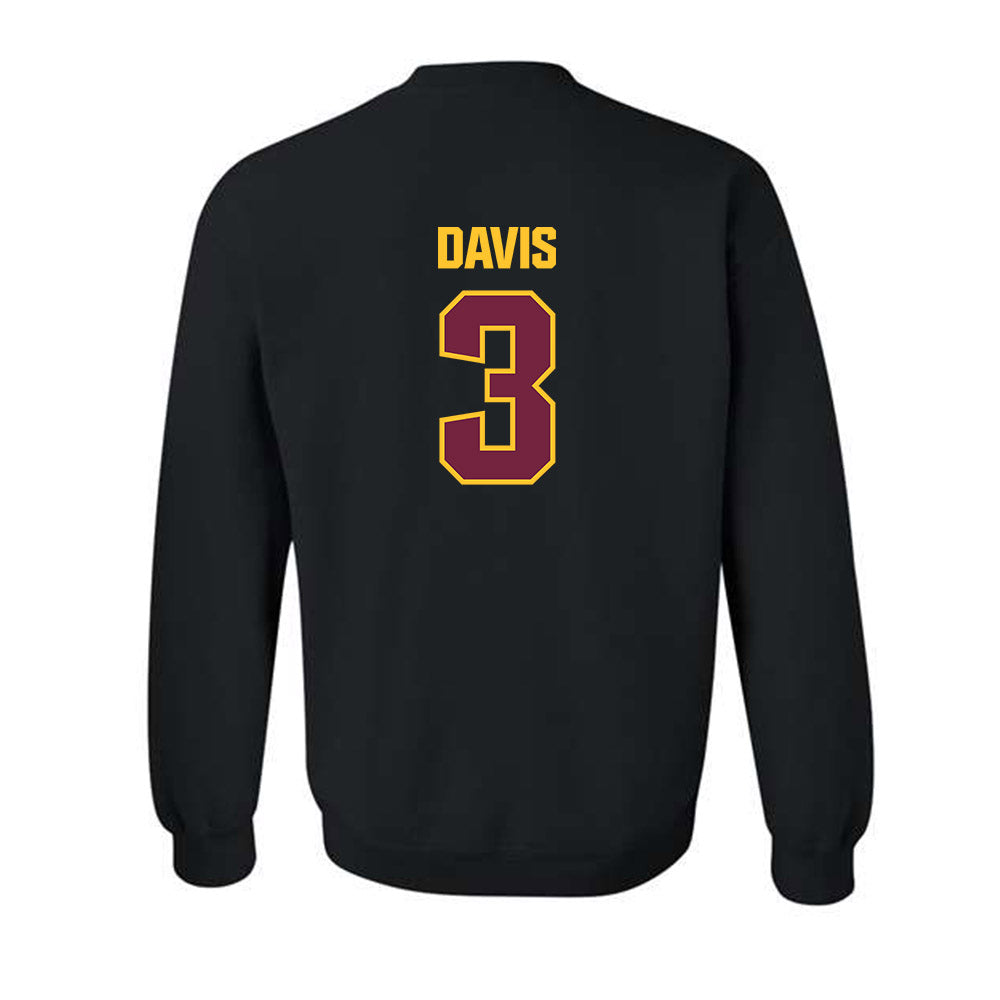 Central Michigan - NCAA Football : Tyson Davis - Classic Shersey Crewneck Sweatshirt-1