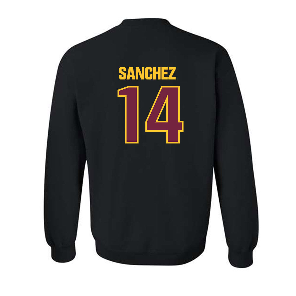Central Michigan - NCAA Football : Fernando Sanchez - Classic Shersey Crewneck Sweatshirt-1