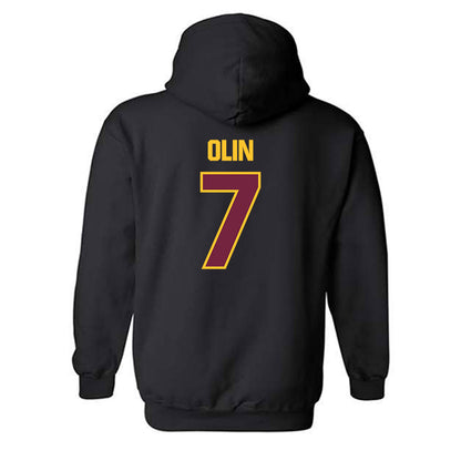 Central Michigan - NCAA Women's Volleyball : Abby Olin - Classic Shersey Hooded Sweatshirt-1