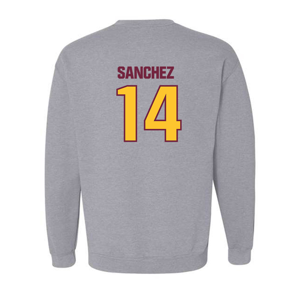 Central Michigan - NCAA Football : Fernando Sanchez - Classic Shersey Crewneck Sweatshirt-1