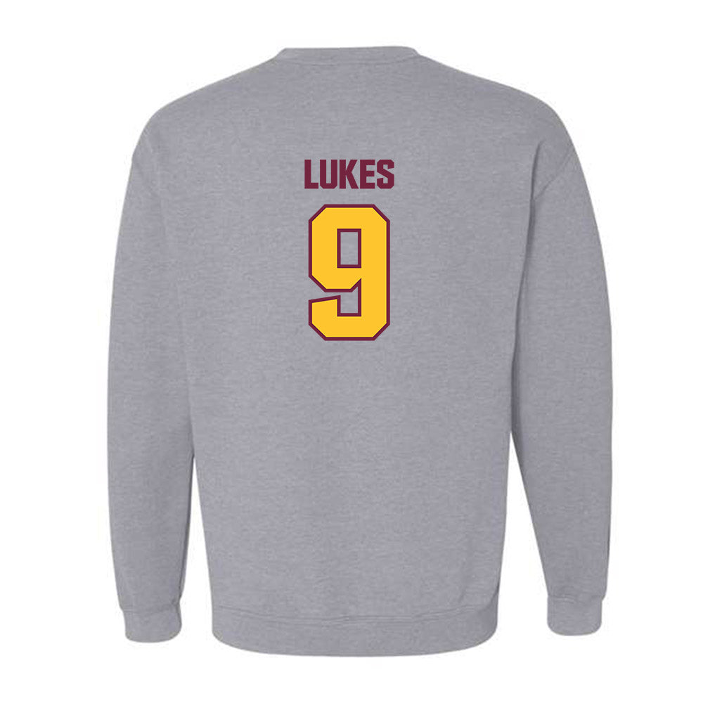 Central Michigan - NCAA Football : Marion Lukes - Classic Shersey Crewneck Sweatshirt-1