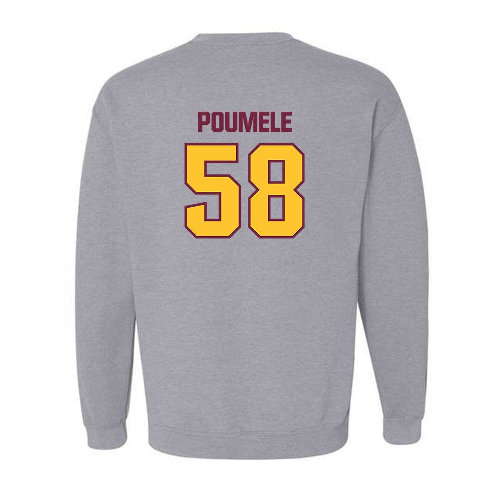 Central Michigan - NCAA Football : Apisa Poumele - Classic Shersey Crewneck Sweatshirt-1