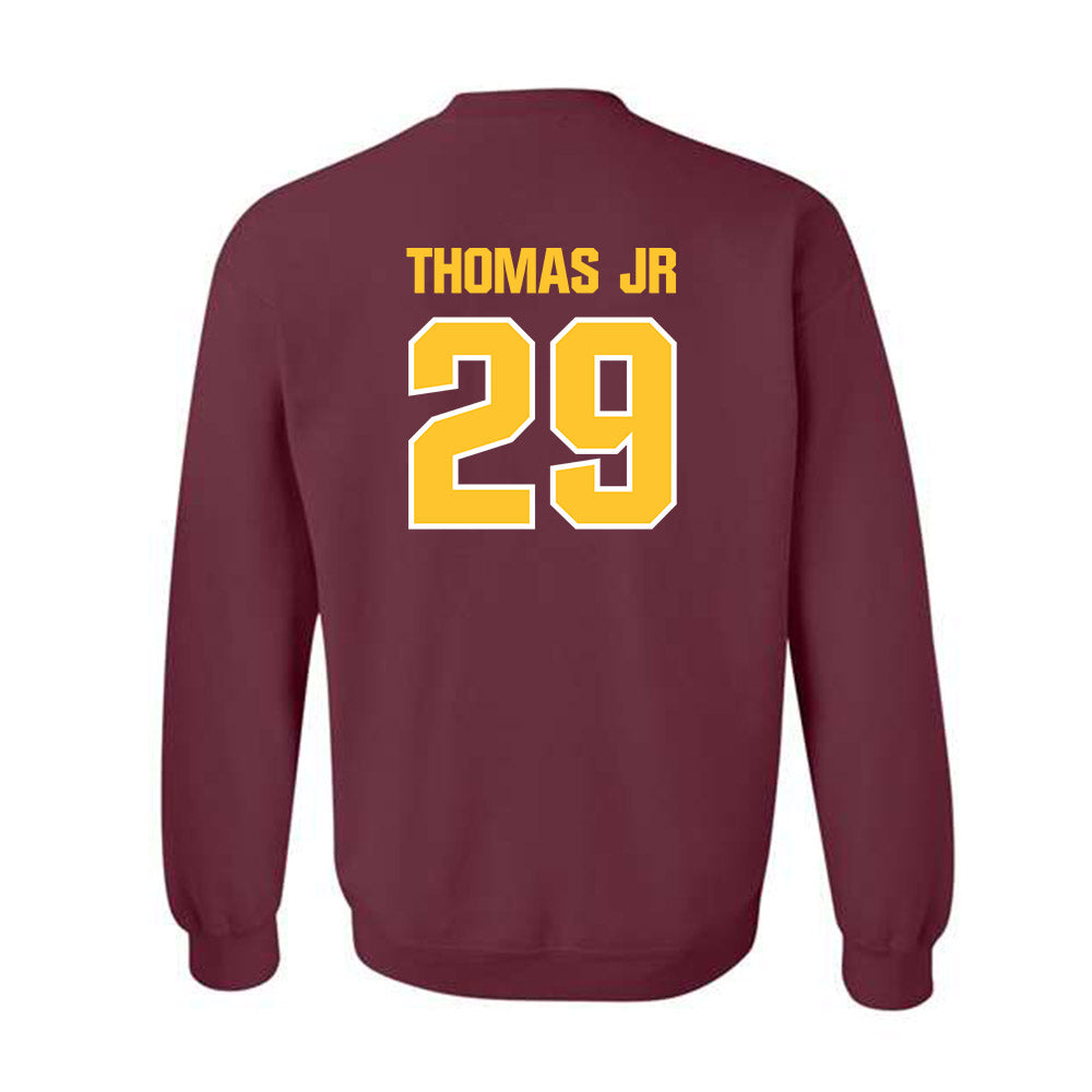 Central Michigan - NCAA Football : Andre Thomas Jr - Classic Shersey Crewneck Sweatshirt-1