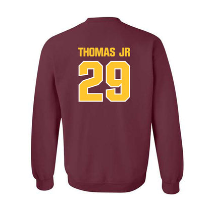 Central Michigan - NCAA Football : Andre Thomas Jr - Classic Shersey Crewneck Sweatshirt-1