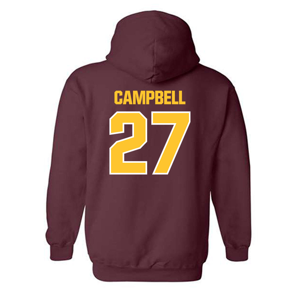 Central Michigan - NCAA Football : Tysen Campbell - Classic Shersey Hooded Sweatshirt-1