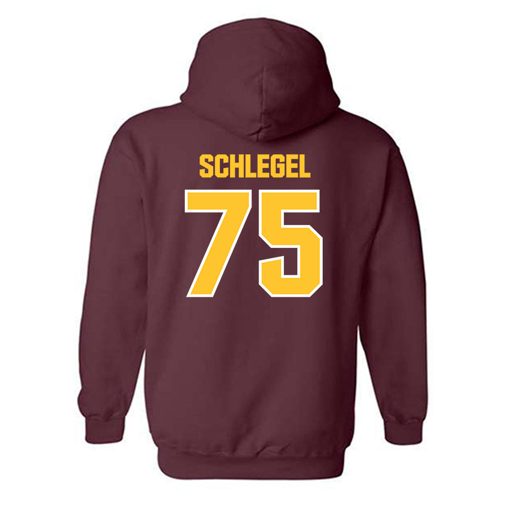 Central Michigan - NCAA Football : Blake Schlegel - Classic Shersey Hooded Sweatshirt-1