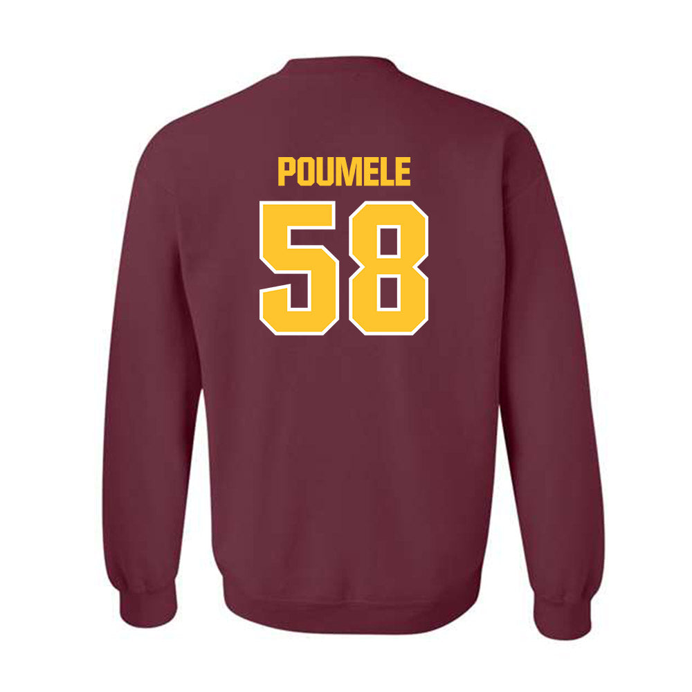 Central Michigan - NCAA Football : Apisa Poumele - Classic Shersey Crewneck Sweatshirt-1